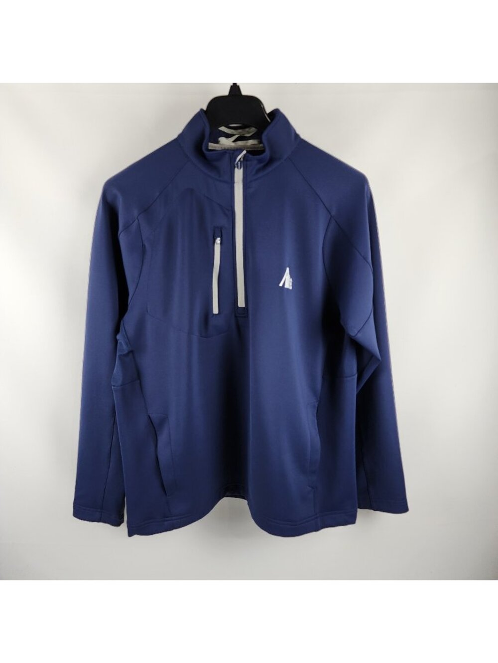 Zero Restriction Jacket Men Large Blue Tour Series Performance Golf 1/2 Zip Logo